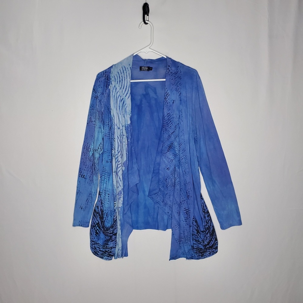 Art Of Cloth Jersey Cardigan Womens Large Boho  Overlay Indie Grunge Fairy